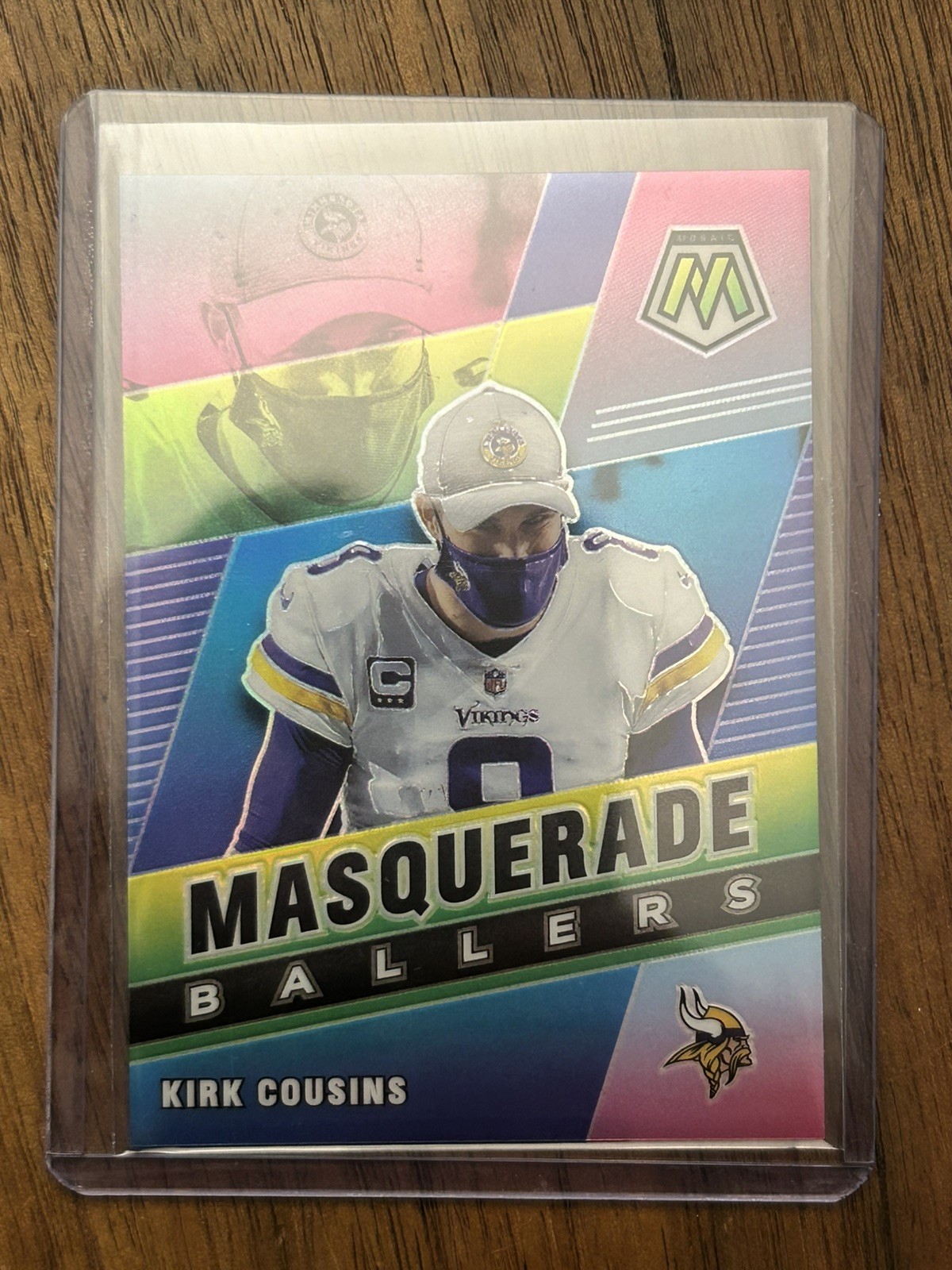 2021 Panini Mosaic Kirk Cousins - Masquerade Ballers CASE HIT VIKINGS SP #MB-23