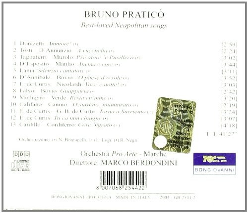 Pratico Neapolitan Songs (CD)