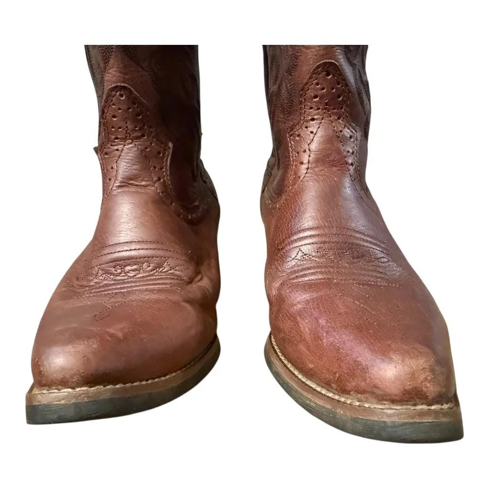 Bota de Vaquero Justin Estampada Cuero Marrón Mujer Talla 9 C Foto 4 de 4