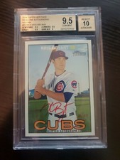 KRIS BRYANT 2016 TOPPS HERITAGE REAL ONE RED INK AUTO SP /67 BGS 9.5 GEM MINT 10