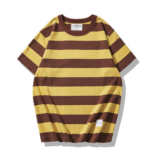 Vintage Men Prisoner Striped T-Shirts Causal Motorbike Short Sleeve Tee Shirt - Picture 20 of 20