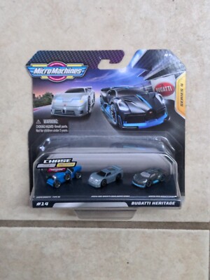 2021 Micro Machines Series 4 #14 Bugatti Heritage Chase Rare Ultra Rare Treasure