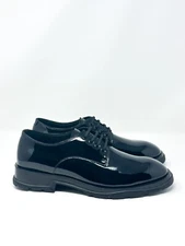 Alexander McQueen Men’s Slim Tread Patent Leather Shoe Black 10 US / 43 EU