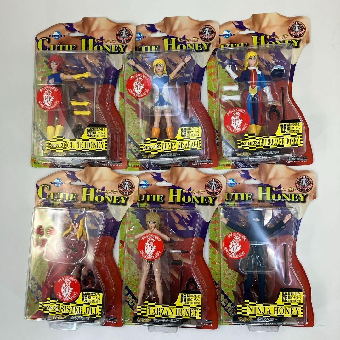 CUTIE HONEY フィギュアセット　レッズ　モビーディック Moby dick cutie honey Figure 6 Set Vintage Rare toy F/S from