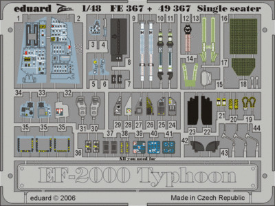 eduard FE367 1/48  EF-2000 Typhoon Single Seater for Revell