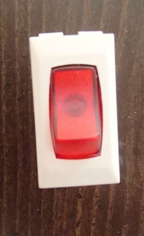 *NEW* 12V SIGMA ON OFF 12 VOLT LIGHT SWITCH LIT RED ALMOND CAMPER RV ...