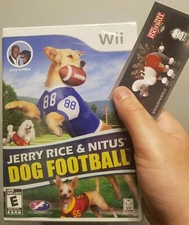 Jerry Rice & Nitus' Dog Football - Wii / WiiU - 1 NEW GAME Signed by Designer