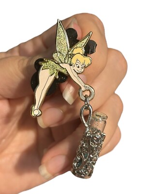 Disney Trading Pin Tinker Bell Magic Vile Of Pixie Dust Dangle 2007