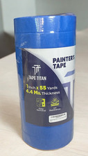 10 Rolls Blue Painters Tape, Masking Tape, Painter'S Tape. 1 in x 55 yard rolls