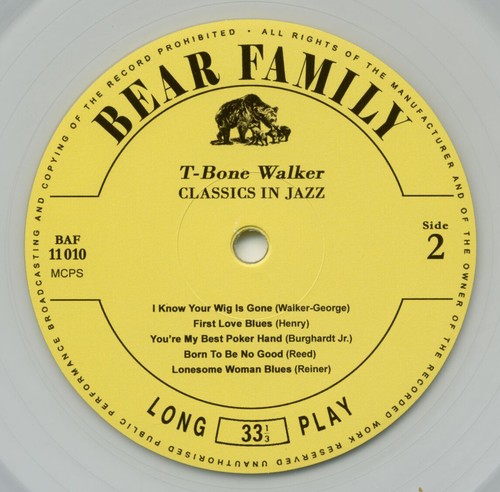 T-Bone Walker - Classics In Jazz (LP, 10inch, Ltd.) - Vinyl Blues - Picture 5 of 6
