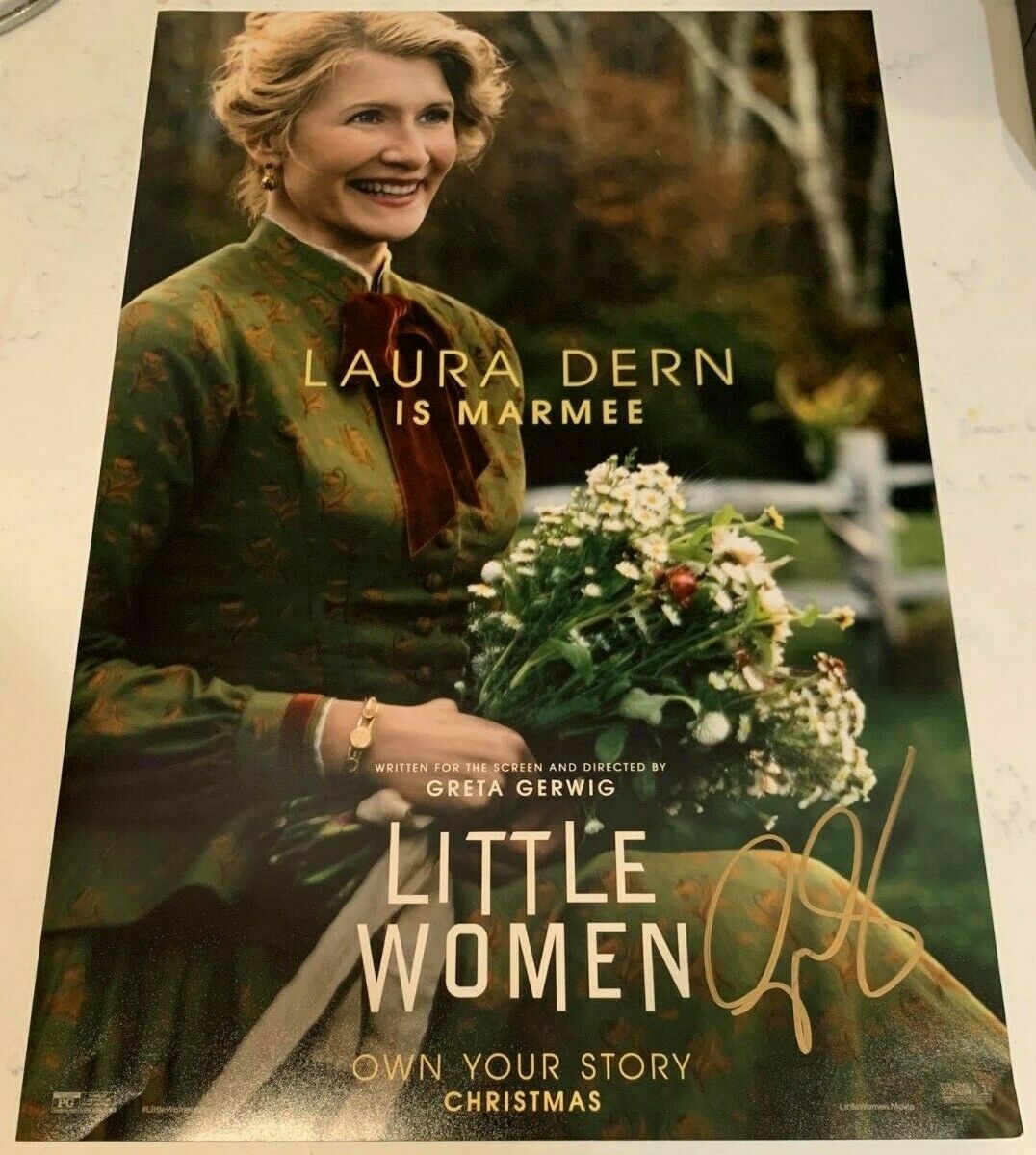 Greta Gerwig Little Women Signed Autograph Poster Promo Rare Lady Bird Rare