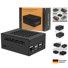 Raspberry Pi 5 Gehäuse Case P579-V2 | Support PCIe M.2 NVMe SSD Shield Top X1...