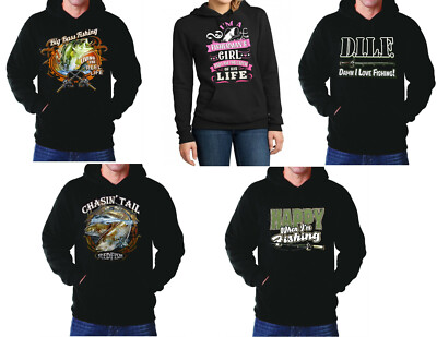 Fishing Hoodie Big Bass Fisherman Girl Red Fish Chasing Dilf Hooded Sweatshirt