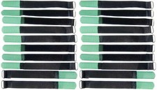 20x opaski kablowe na rzep 160 x 16 mm ciemnozielone taśma kablowa na rzep kabel rzep taśma rzepowa