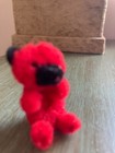 ARA pocket pet 1.5” red seated bear made of wool chenille in Austria — photo 1