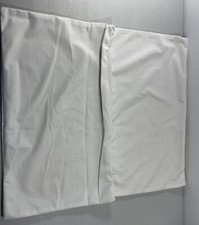 Home White 2pc Set Oblong Throw Pillows Case Covers 19X11" Zipper Closure New