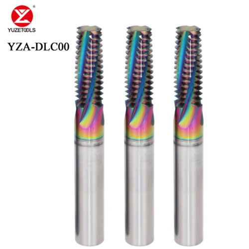 YUZETOOL CNC Full Teeth Thread Milling DLC Coating M4 M5 M6 M8 M10 for Aluminum - Picture 1 of 9
