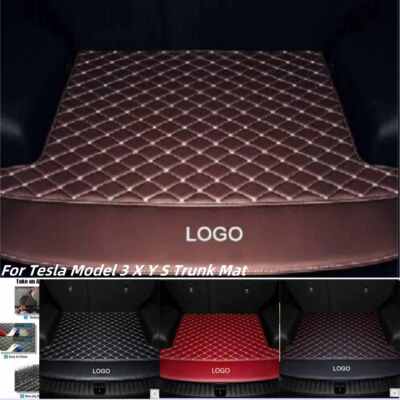 For Tesla Model 3 X Y S Trunk Mat Rear Carpets All Models Floor Mats Custom Auto
