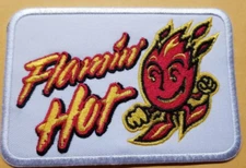 Embroidered Cheetos Flaming Hot Patch approx 2.5x4"