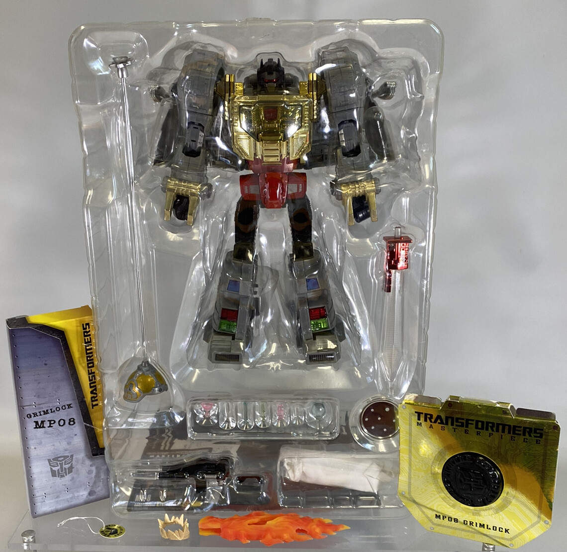 Transformers Takara Masterpiece MP-8 Grimlock Complete +King Crown