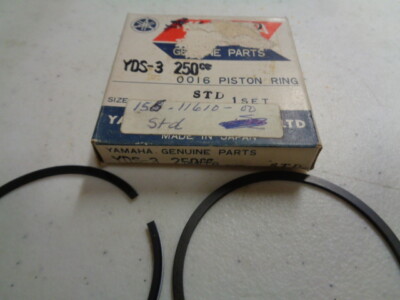 NOS Yamaha Brand Piston Rings 156-11610-00 YDS-3 250cc STD 1964