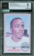 1968 TOPPS LOA # 144 JOE MORGAN HOFer PROOF BGS 9 MAC SOLO FINEST $800 CARD *