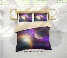 3D Space Planet Quilt Cover Set Duvet Cover Bedding Pillowcases