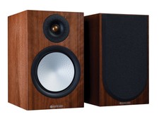 Monitor Audio Silver 100 7g Bookshelf Speakers In "natural Walnut"