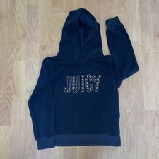 Juicy Couture Bling Logo Hoodie Sweatshirt Girls 8/10