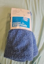 Room Essentials Reversible Textured Blue Plush Pillowcase Standard 20" X 30" New