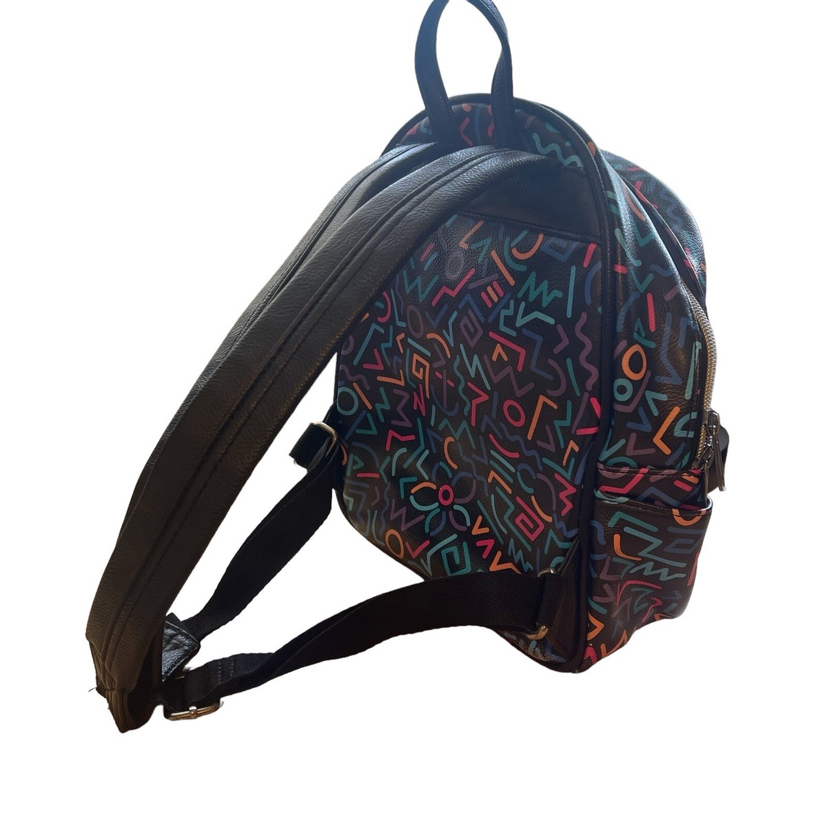 Funko Stranger Things 2019 Retro 80s Geometric Mini Backpack | Eleven Inspired Loungefly Stranger Things Chibi Mini Backpack - 2019 Summer  main image 2