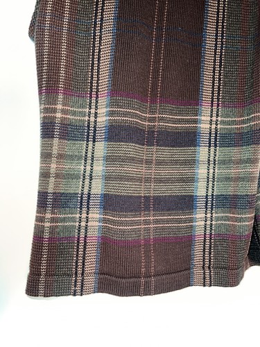 LRL Ralph Lauren Buckle Sweater Vest Brown Plaid EQUESTRIAN Petite Size PM c491 - 第 10/11 張圖片