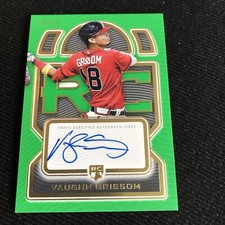 VAUGHN GRISSOM 2023 TOPPS DEFINITIVE ROOKIE GREEN RC AUTO 25/25