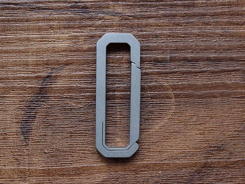 Outdoor TC4 Titanium Key chain Carabiner with Key Ring Hang Buckle EDC Tool - Picture 13 of 14
