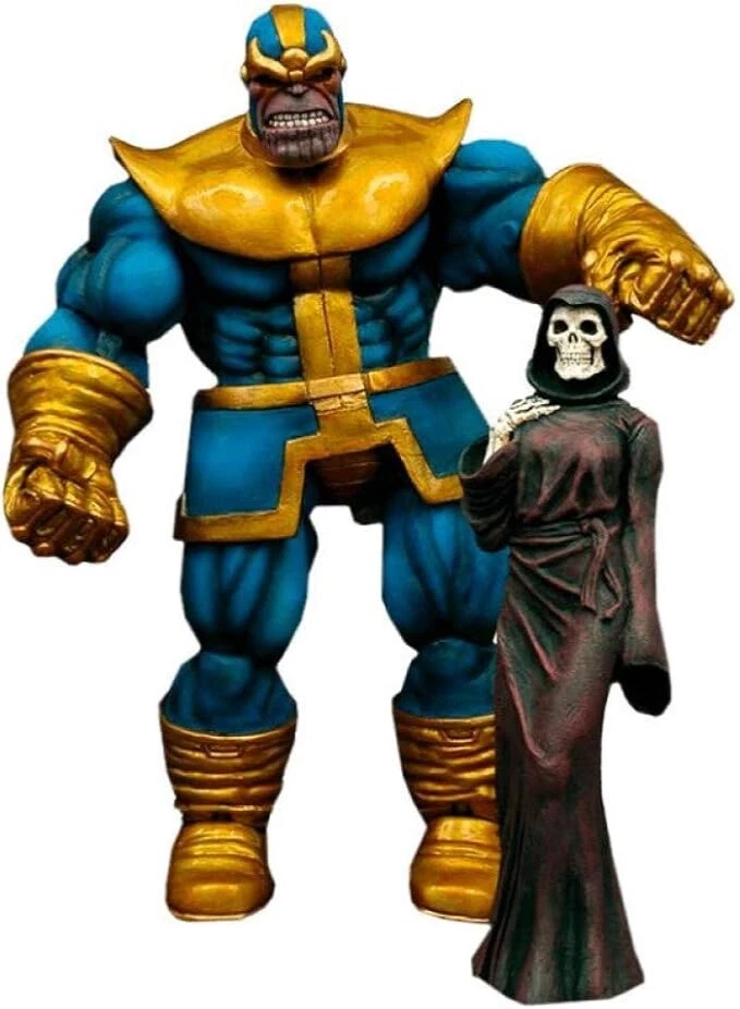FIGURA DE ACCIÓN MARVEL💎DIAMOND💎SELECT 8” THANOS DETALLE ESPECIAL EDICIÓN COLECCIONISTA Foto 3 de 4