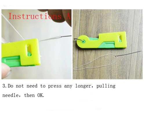 4PC Automatic Needle Threader Thread Guide Elderly Use Device Sewing Easy Craft - Picture 10 of 10