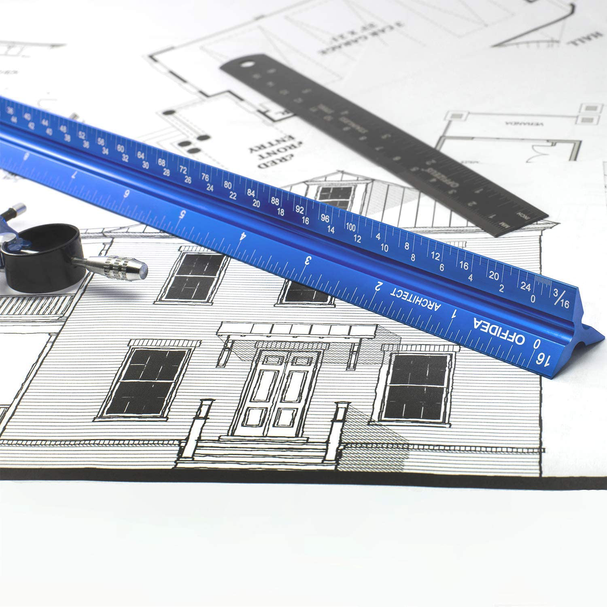 Metal Ruler Architect Ruler 12