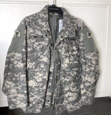 US Army Military Cold Weather Field Jacket Coat Hood Digital Camo Small Regular