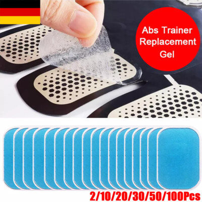 2-100Stk Gel-Pads EMS Klebepads Ersatzpad für ABS Hip Bauchmuskel Abs Trainer