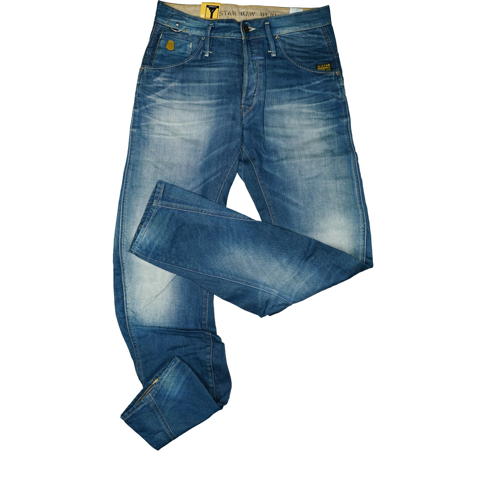 Jean Italien Pour Homme Noir Et Gris - Taille 29/38, Effet Brut Et Troué, Neuf Sans étiquettes