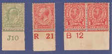 Great Britain KEVll & KGV Definitive with Margin and Control No. Mint Gum Toned.
