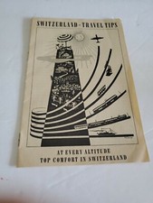 19506 SWITZERLAND TRAVEL TIPS BOOKLET RAIL MAP & GENERAL TRAVEL INFORMATION RARE