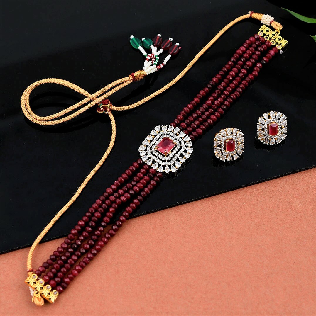 Ensemble de colliers kundan, ensemble de bijoux de mariage