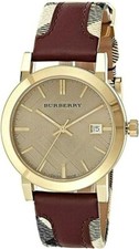 Nuovissimo orologio da donna Burberry The City oro BU9017 tono oro