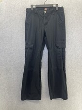 Dickies Girls Cargo Pants Solid Black Size 20 Youth