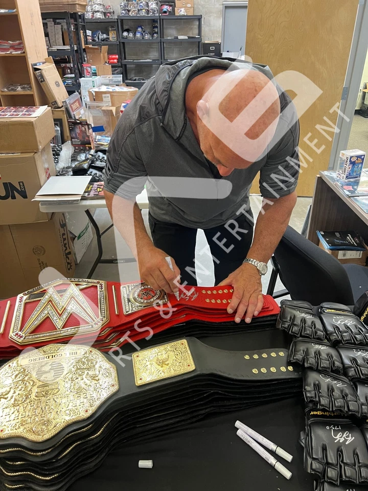 Bill Goldberg autografiado firmado réplica cinturón de campeonato WWE WCW CERTIFICADO DE AUTENTICIDAD JSA Foto 4 de 4