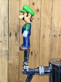 Luigi Beer Tap Handle Super Mario Bros NES Kart Video Game Plumber Nintendo