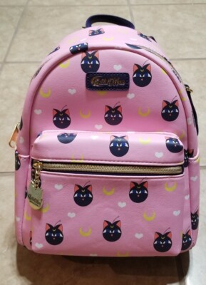 Sailor Moon Luna Cat Pink Allover Print Mini Backpack | eBay display picture 2