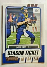 2021 Contenders Draft Picks Base Season Ticket #7 Jared Goff  Cal Golden Bears