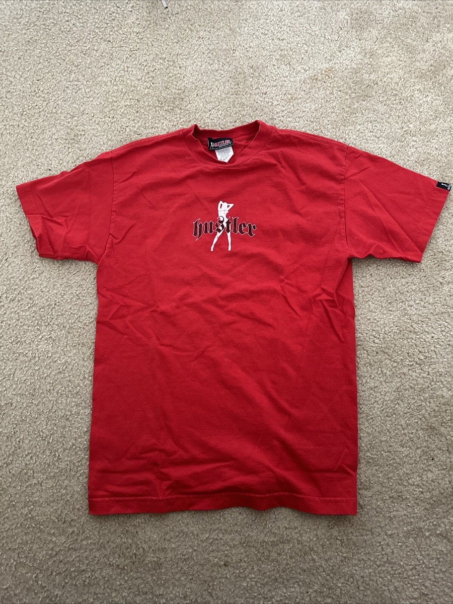 Vintage Hustler T Shirt Men Medium Hardcore Since '74 Red | eBay